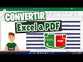 Como convertir de Excel a PDF un archivo o imprimir desde EXcel