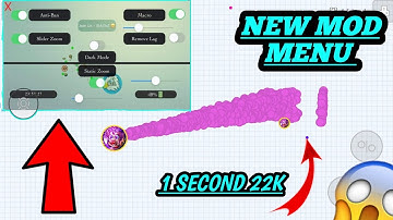 NEW IOS MOD MENU +ZOOM AND MACRO + REMOVE LAG TUTORIAL+ THE BEST MOMENTS MUST WATCH🔥(AGAR.IO MOBILE)