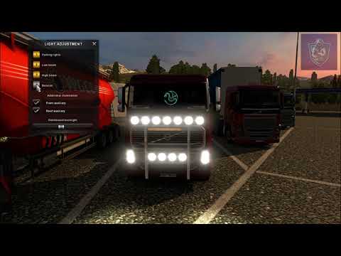 How To Turn On All Lights | Euro Truck Simulator 2 | PC Gameplay