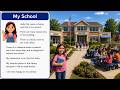 Learn English A1- | ESL Reading & Listening Practice | My School