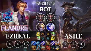 LNG Flandre Ezreal vs Ashe Bot - KR Patch 10.15