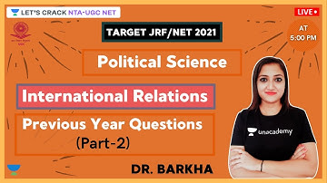 Previous Year Questions on International Relation | Target NTA-UGC NET Paper 1-2020/21 | Dr. Barkha