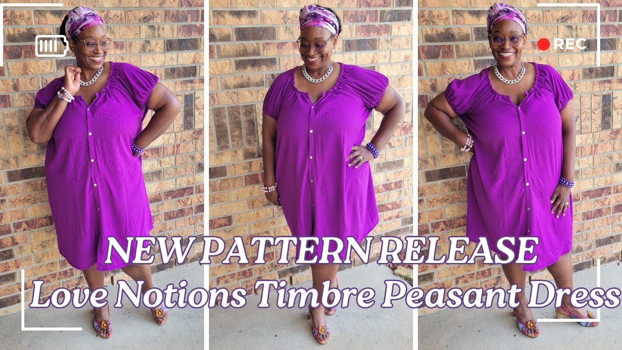 [810] New Purple Crepe Timbre Peasant Dress by @LoveNotions |Size ...