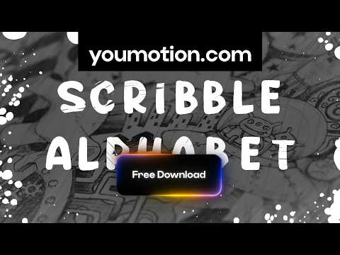 Scribble Alphabet — Free Hand-Drawn Doodle Letters (AE, PR, DR, FCPX)