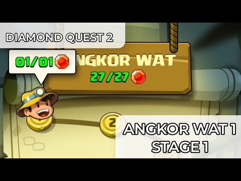 Diamond Quest 2 Angkor Wat Level 1 - Android/iOS Gameplay #diamondquestdontrush