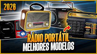 MELHORES RÁDIOS PORTÁTEIS para Comprar em 2026! Top 4 com Som de Qualidade - Rádio Portátil AM FM