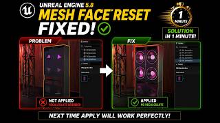 UE5 8 Mesh Face Reset FIX Static Mesh Normals Problem Solved