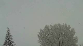 Casper, WY - Snow Storm - Heavy Wet Snow April, 17 09