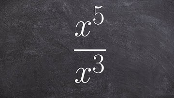 How to use the division property of exponents
