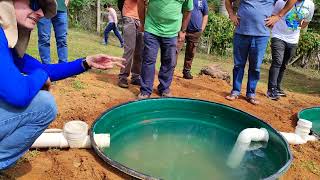 Capacitação com Prática de instalação de uma Fossa Séptica Biodigestora da EMBRAPA.