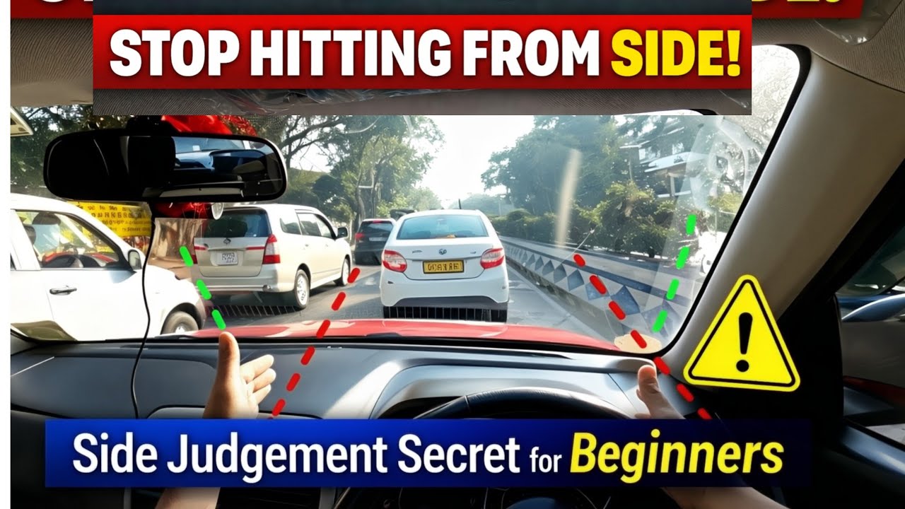 Car Side Judgement in City Traffic | Beginner Driving Tips