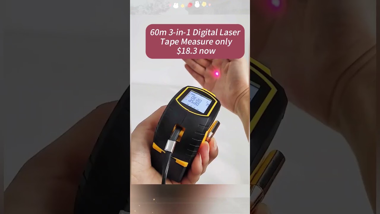 3-in-1 Digital Laser Tape Measure: Must-Have Tool! 