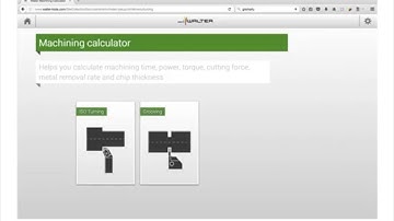 Machining time calculation