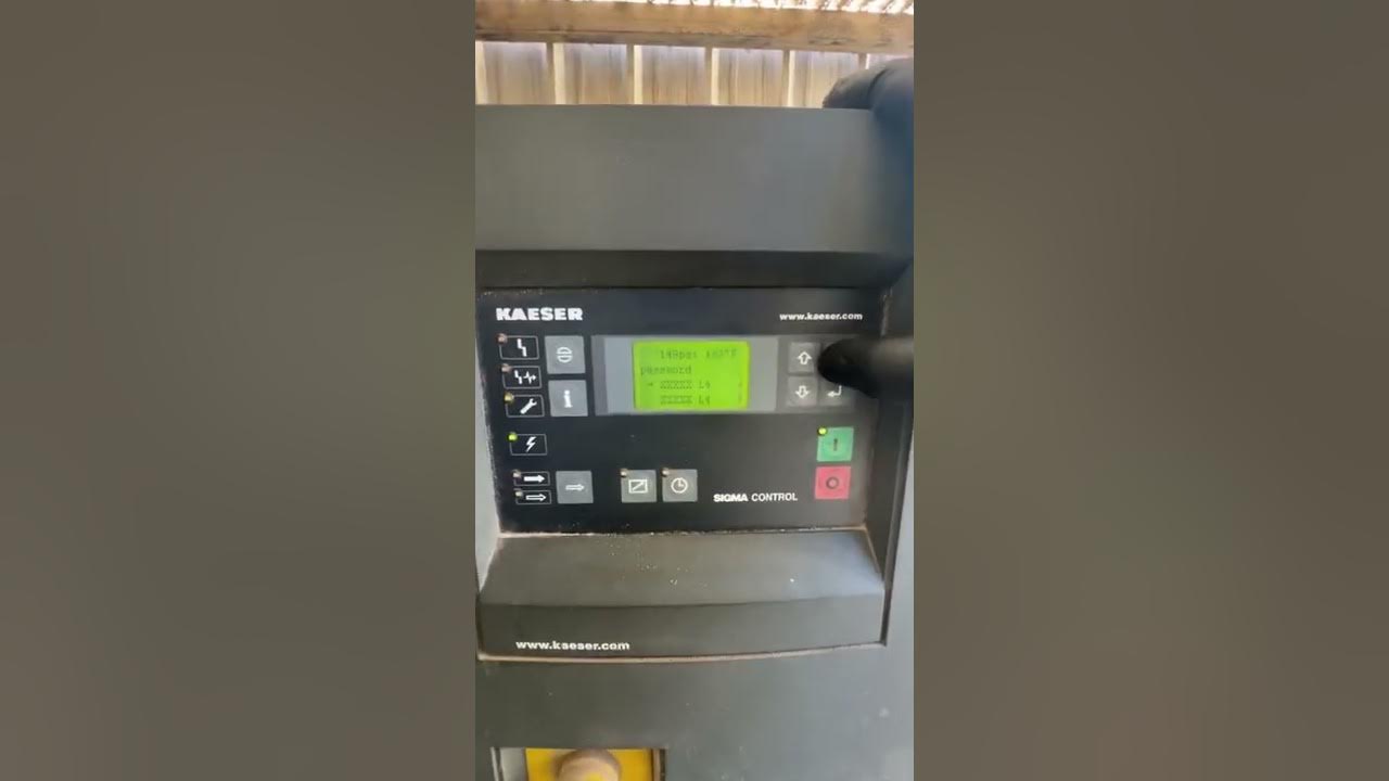 How to reset the maintenance light (wrench light) and hours on a Kaeser