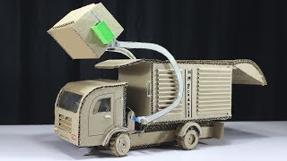 How To Make a Garbage Truck From Cardboard at Home ! RC Cardboard Truck