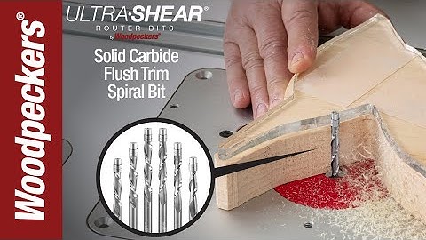 Ultra Shear 1/4" Solid Carbide Spiral Flush Trim Bits