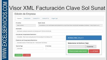 Visor XML Facturación Clave Sol Sunat en la Nube