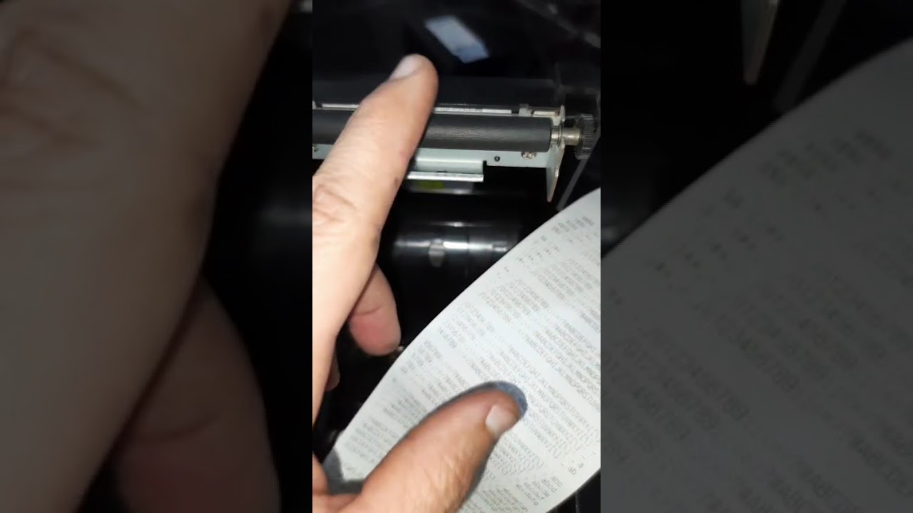 Limpeza r&aacute;pida no rolo plante e na cabe&ccedil;a de impress&atilde;o da I7 t&eacute;rmica da Elgin.#conserto#t&eacute;rmica