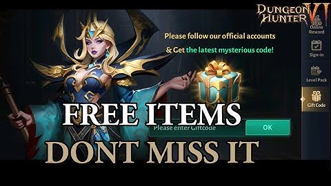 🔥FREE STUFF For All!! NEW Promo Code...Dungeon Hunter 6