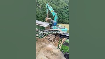 mobile stone crusher  plant how to crushing and vibrating stone? #crusher #mobile #stone #jycrusher