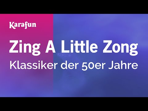 Karaoke Zing A Little Zong - 1950s Standards *
