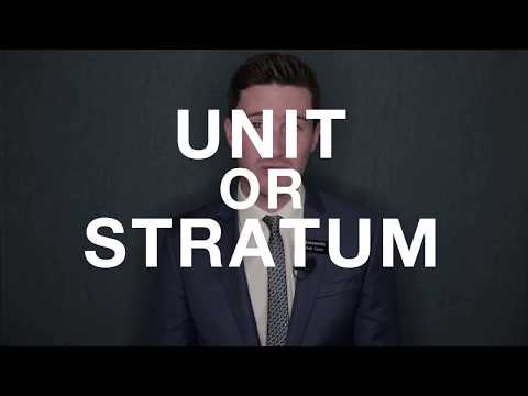 What is a a Unit or Stratum in Freehold Title?