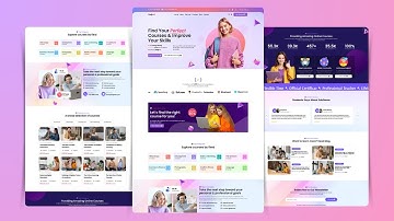 Modern Educational Landing Page | educational Website HTML CSS and JavaScript