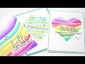 Creating Inked Rainbow Patterns and Die Cut Sentiments with Shadows