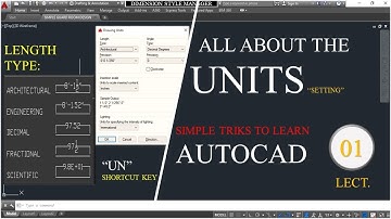 TUTORIAL #1 HOW TO SET UNIT IN AUTOCAD IN URDU/HINDI | UNIT SETUP IN AUTOCAD