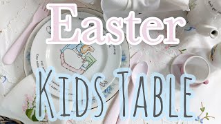 Easter Kids Table Setting 🐣 Toddler Tablescape 🐰 Spring Home Decor 🌷🌷