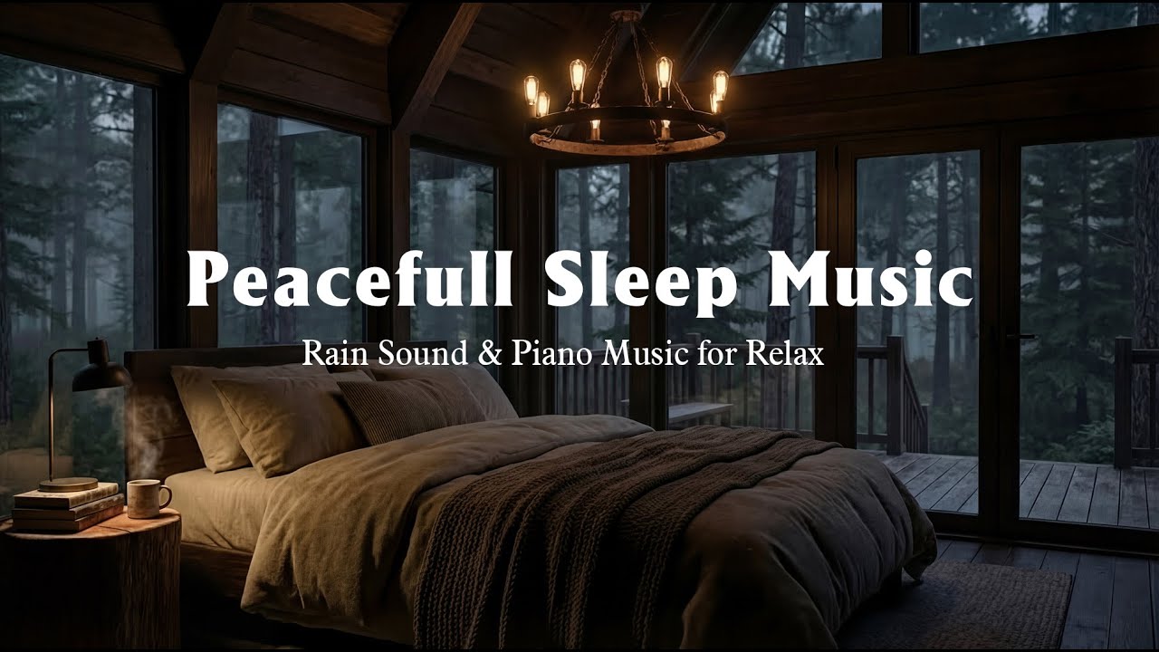 Gentle piano & rain - Healing night ambience for stress relife, relaxtion