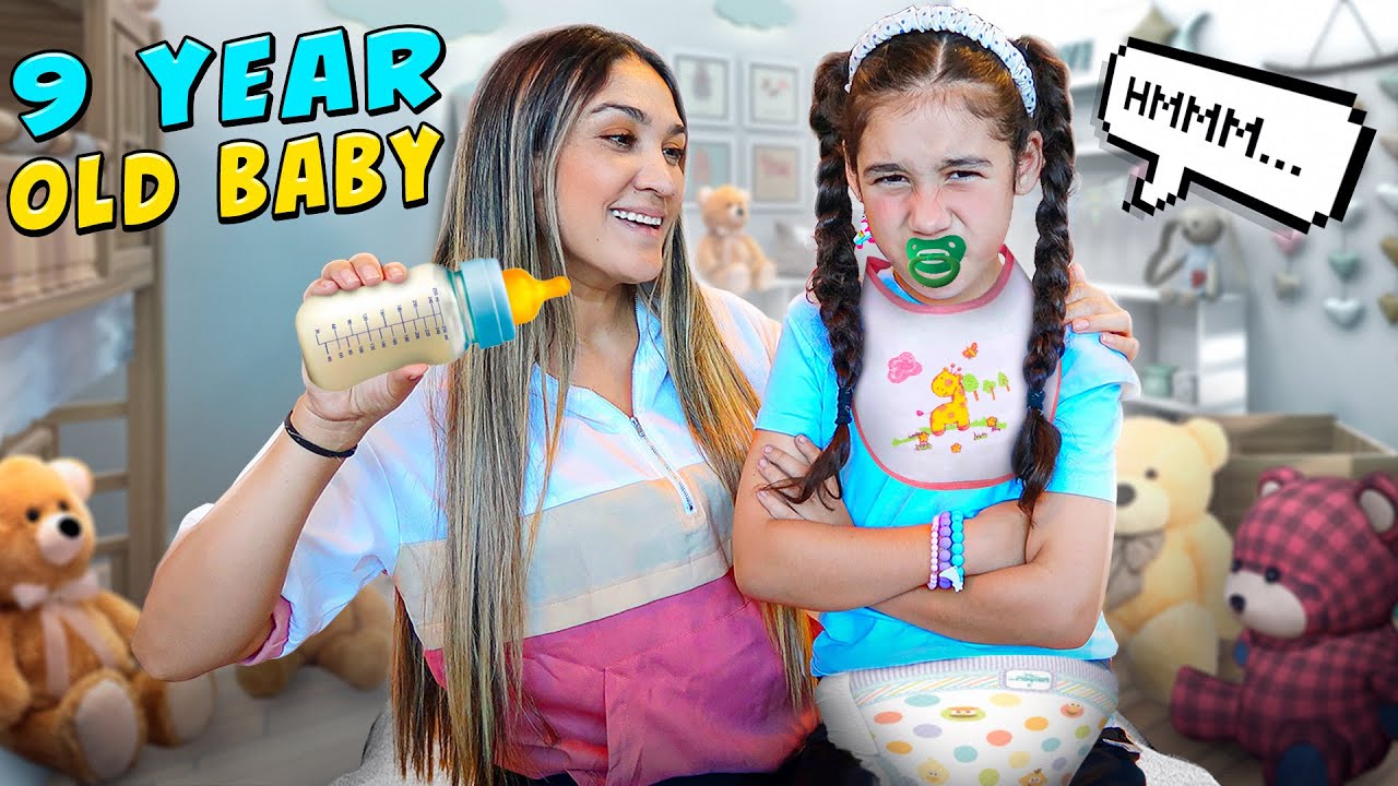 TREATING Our 9 Year Old DAUGHTER Like A BABY To See Her Reaction Part TREATING Our 9 Year Old DAUGHTER Like A BABY To See Her Reaction Part