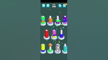 Nuts Sort Level 386 #shortsfeed #gaming #nutssort #gameplay