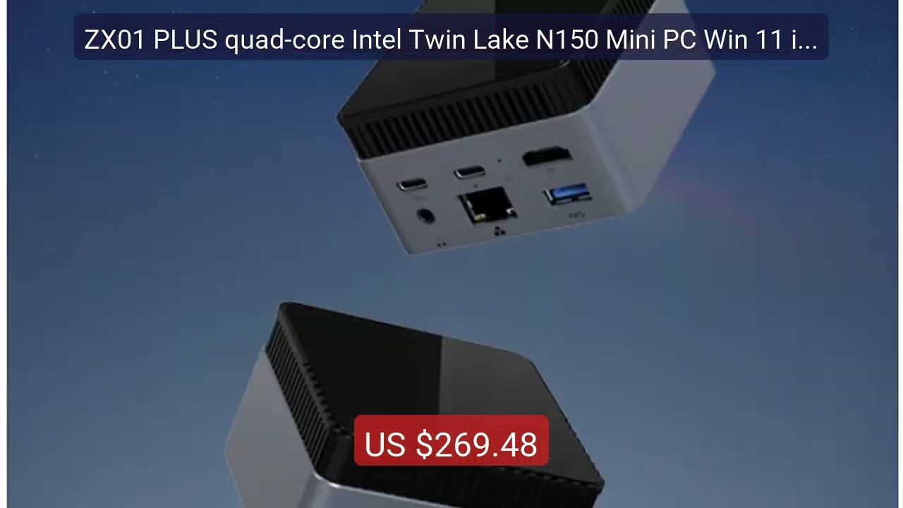 ZX01 PLUS quad-core Intel Twin Lake N150 Mini PC Win 11 intel