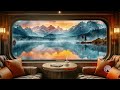 Immersive serene train adventure 1hour long adventure music with ambient rain sound