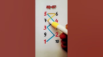 IQ test Draw a line with numbers 1 to 10 #drawing #line #maths #quiz #shorts