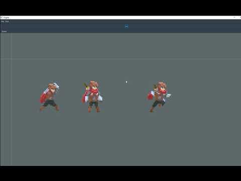 custom game engine (testing scene)