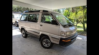 1990 Toyota LiteAce GXL 4x4 van in the USA  POV Walk Around and Long Drive