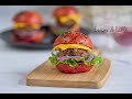 Mini burgers rouge