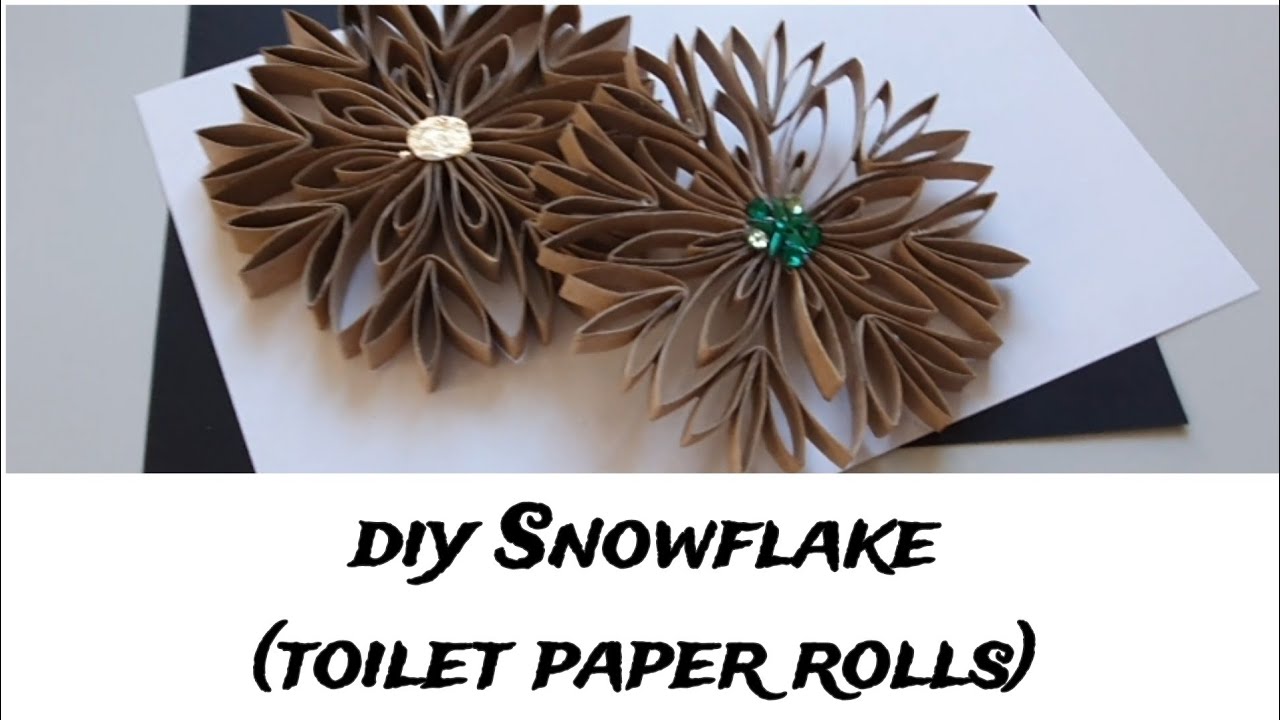 Snowflake Xmas Toilet Paper Rolls Christmas decoration YouTube