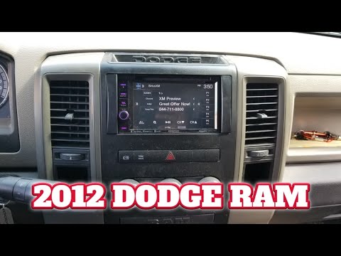 2012 dodge ram 2500 radio removal