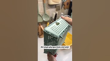 Rổ nhựa gấp gọn đa năng - Giúp việc lưu trữ và làm sạch thực phẩm trở nên tiện lợi hơn