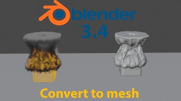 How To Convert Any Simulation Into Mesh In Blender 3.4.....