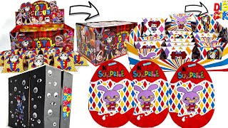 Unboxing Mystery LEGO THE AMAZING DIGITAL CIRCUS Candies BOX （+ Kinder Joy Squishy ）