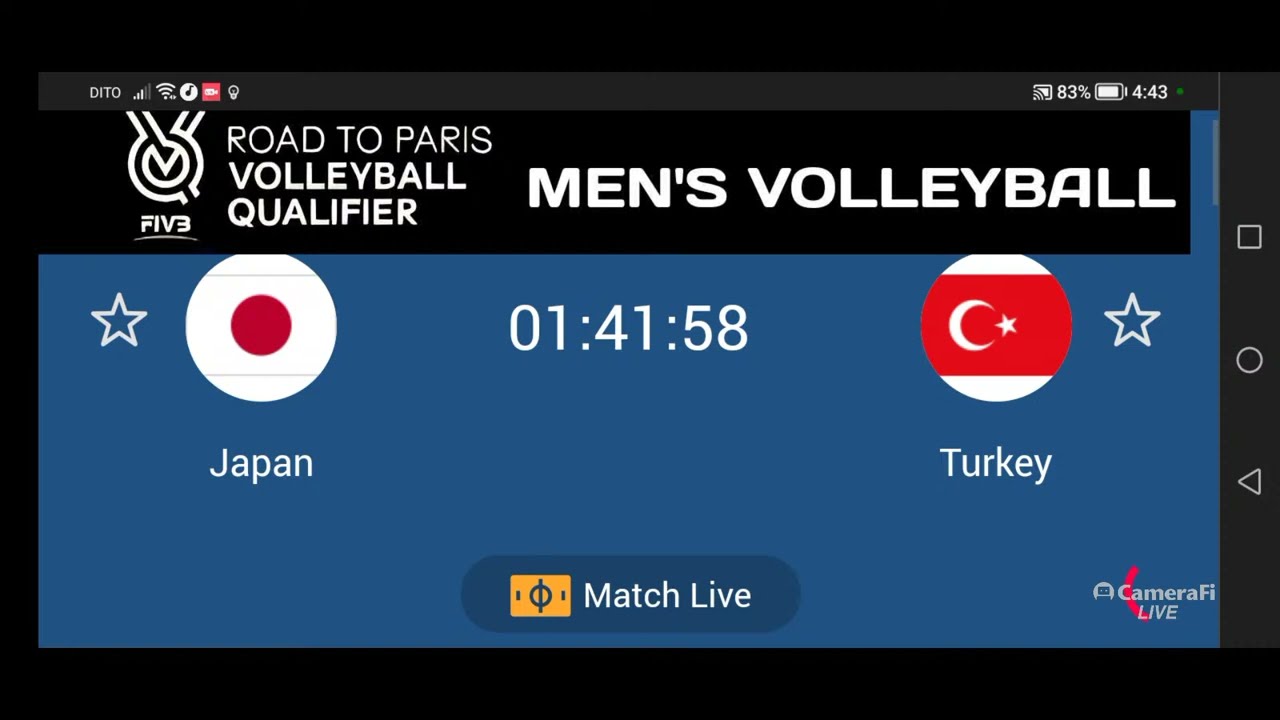 Japan vs Turkey Paris 2024 Men's Volleyball Olympic Qualifier