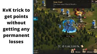 KvK trick to get points without getting any real losses | KING OF AVALON