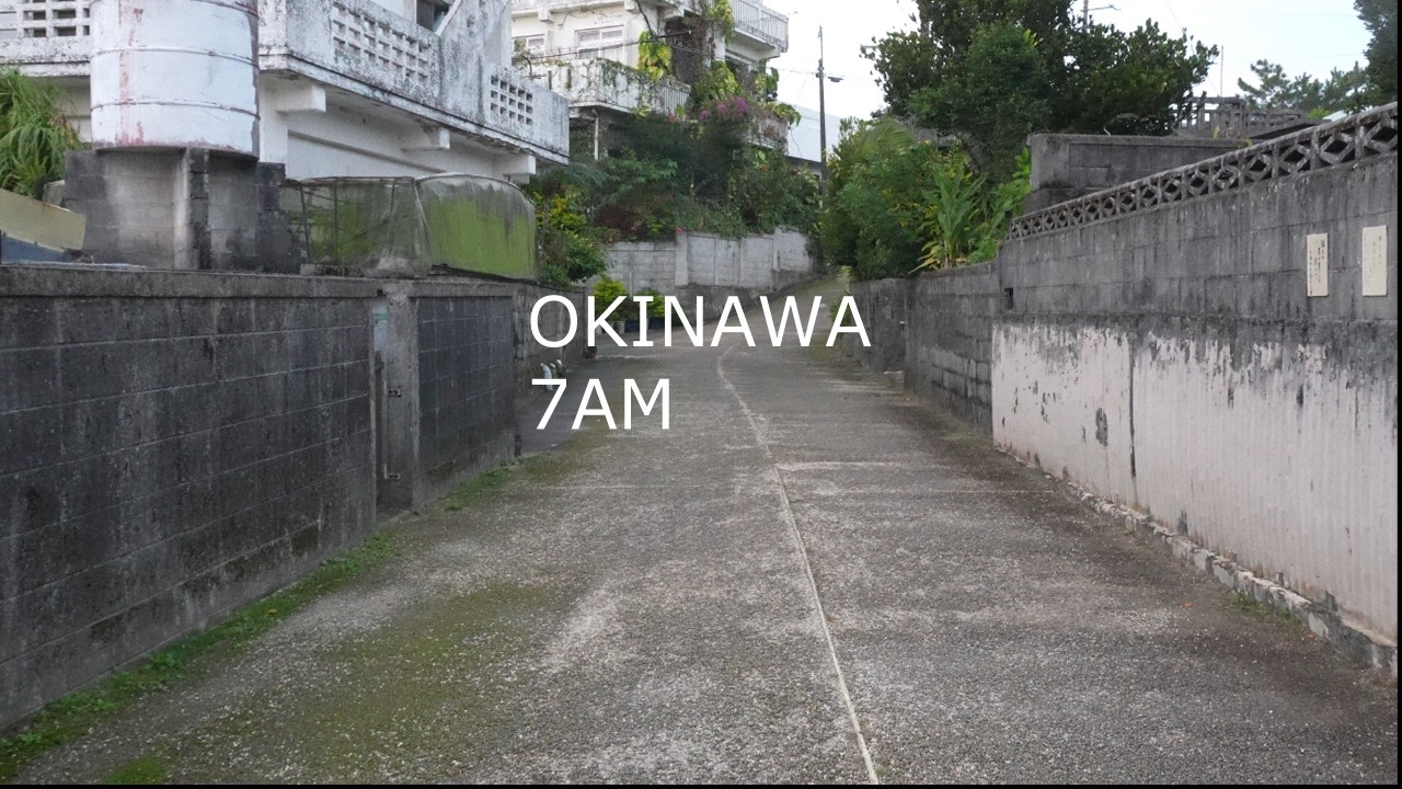 Okinawa Morning Walk 4K 🇯🇵 | Silent 7AM in Kitanakagusuku Village | No Talking, Natural Sounds