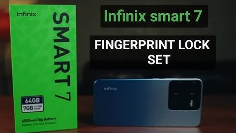 infinix smart 7 fingerprint lock setting enable, How to set fingerprint lock any infinix smart 7 hd
