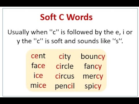 Grade 4 English Phonics Soft "C" and "G" - YouTube.