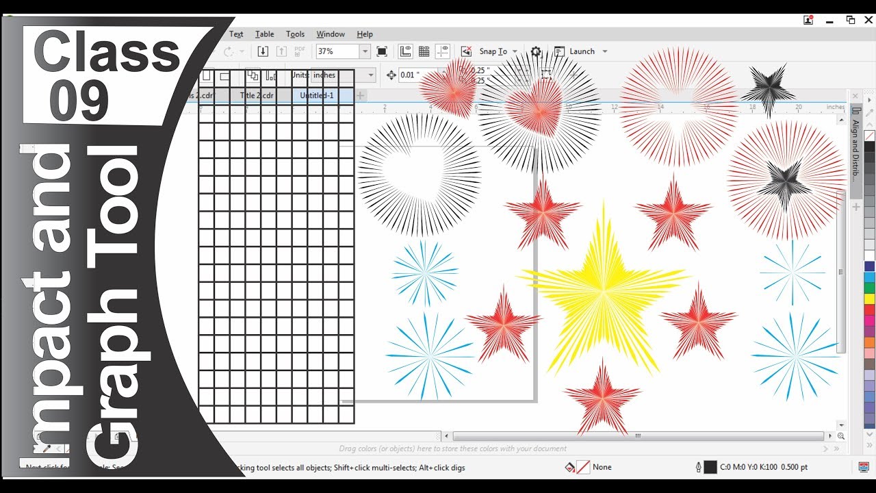 Xtreme GFX : How to use Impact Tool and Draw Graph in CorelDraw - YouTube